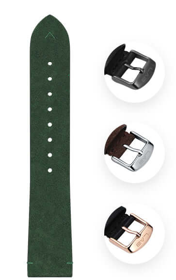 LAB by LAB Copenhagen Watch Strap Pine Green Suede