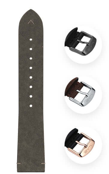 LAB by LAB Copenhagen Watch Strap Smoke Grey Suede